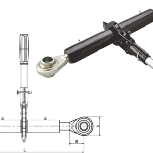TOP LINK ASSEMBLY WITH RATCHET JACK ATTACHMI