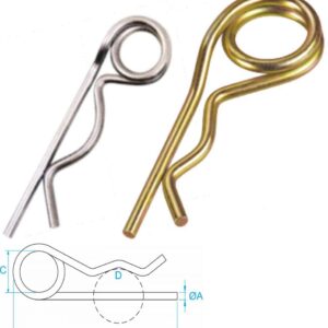 Hair Pin/ Grip Clip, Double Spire