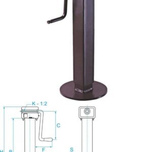 Parking Jack Heavy Type With Reduction Gear