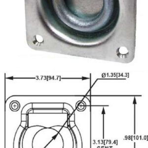 Trailer 2000lb Steel Tie Down Ring