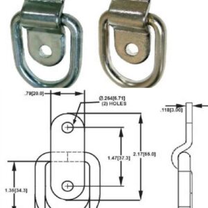 Trailer 3500lb Forged Steel Tie Down Ring