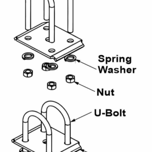 Trailer U-Bolt Kit 3"