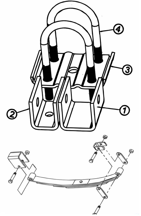 Trailer Single Hanger Kit(Small)