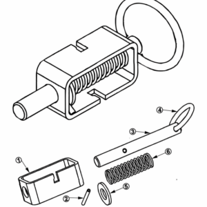 Trailer Spring Tube Latch Assembly