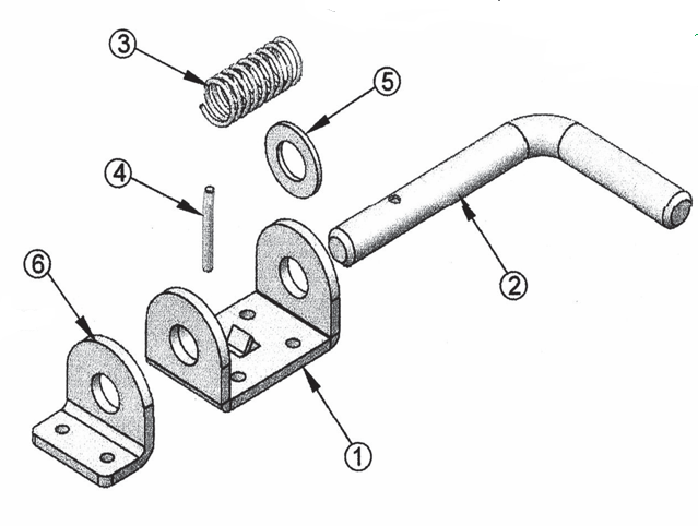 Trailer Latch Assembly-1260ZN01-Long
