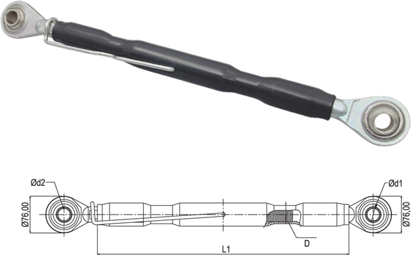 O.E.M. TOP LINKS TOP LINK ASSEMBLY (HEAVY DUTY) REPLACES MF-285
