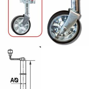 Trailer Premium Jockey Wheel-With Ribs