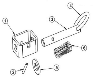 Trailer Latch Assembly-Short Spring Tube