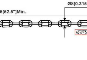 Trailer Chain 5/16″-52.5″ Long